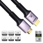8K 24Awg Hdmi Cable Custom Logo For Hdtv Ps4 Hdmi 48Gbps
