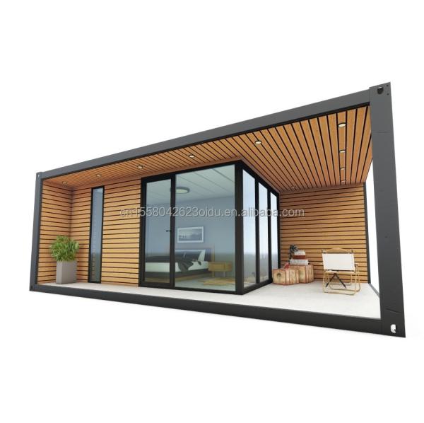 Customizable Luxury Wooden Container House Modern Design Steel Prefabricated