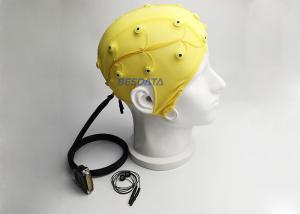 Quality Easy Wash Medical EEG Cap Electrodes , 19 Channel EEG Cap Breathable wholesale