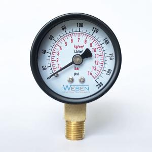 Quality 50mm 14 Bar 200 Psi Pressure Gauge wholesale