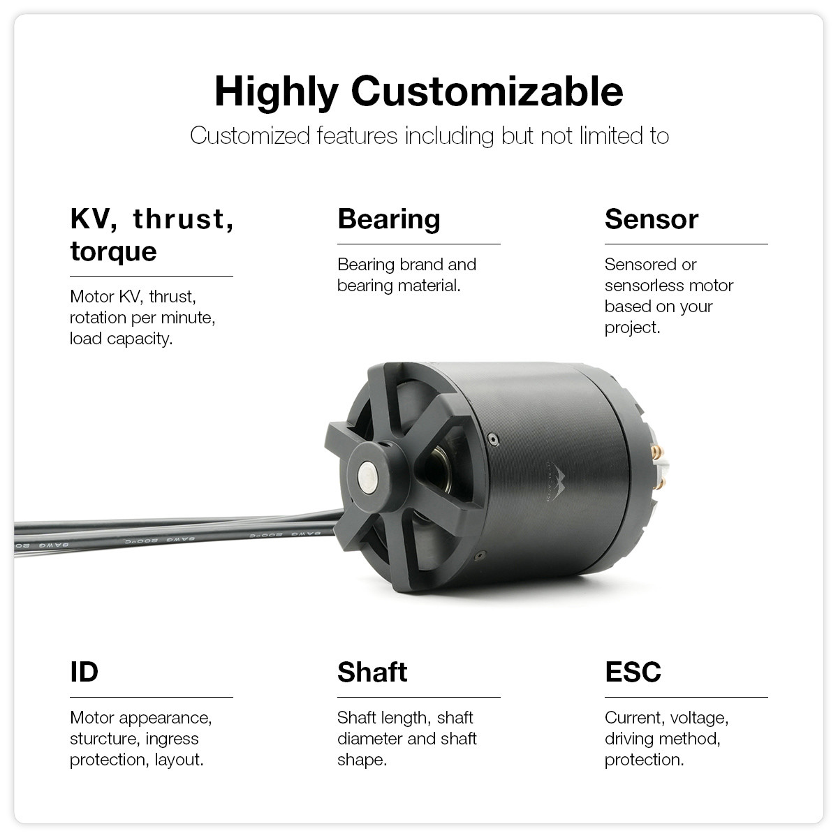 83100 Big Thrust Torque Water Cooling DC Brushless Motor For Off Road Skateboard Electric Boat
