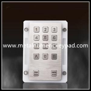 Quality 14 Key Metal Backlit SS 304 Waterproof Silicone Keyboard wholesale