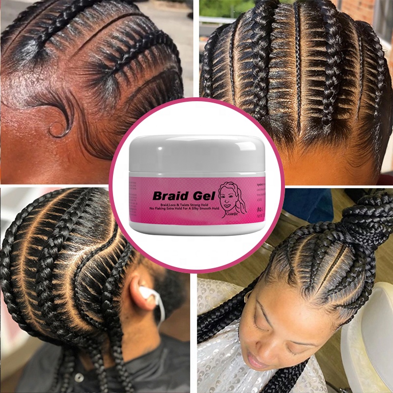 Extra Super Strong Hold Hair Gel for Braiding Vegan and Hair Dying Function