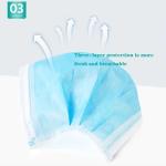 3 Layers Medical Respirator Mask Disposable Face Mask Non Woven Pp Material