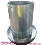 Chicken Feeder Galvanized Chicken Feeder POULTRY FARM Poultry Husbandry Steel