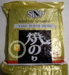 Dark Green Roasted Seaweed Nori Wrap Food , Yaki Sushi Nori Sheets