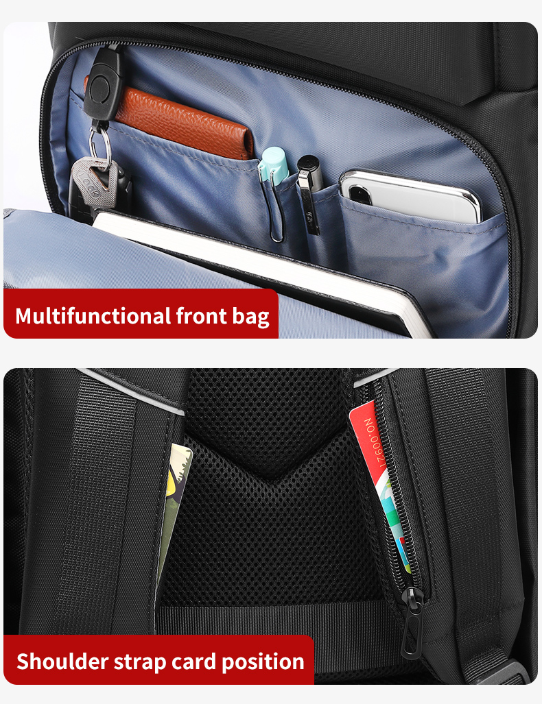 High quality products men's waterproof 17 inch Laptop Backpack Travel Business Backpack