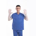 Plastic Disposable Protective Gloves PE Long Sleeve White