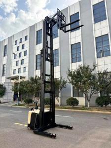 Quality `1.5 Ton Height 5 Meters Single Electric Reach Forklift 24V210AH 1500 KG wholesale