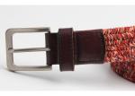 Colorful Mens Elastic Stretch Belts 100 - 140cm Length Anti Silver Buckle For
