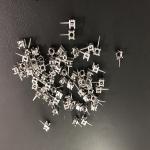 Sterling Silver Jewelry Components Ear Ring Passivation PVD Finish