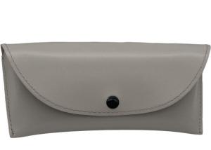 Quality White Classic Custom Leather Glasses Case 171x76x38mm wholesale