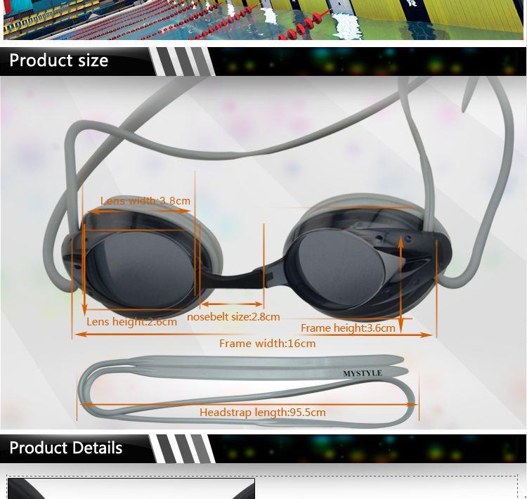 OEM ODM No Leaking Triathlon Goggles Open Water Anti Fog UV Protection