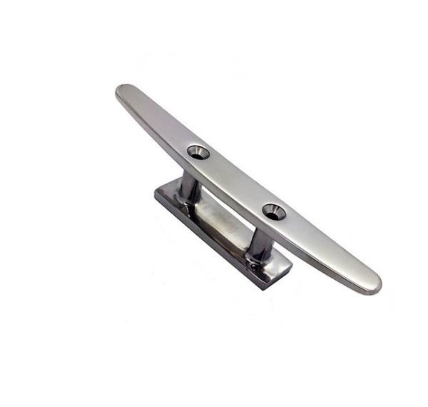 316 Marine Grade Stainless Steel Material Low Flat Boat Dock Cleats Open Base