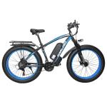 1KW Fat Tire Electric Mountain Bike Brushless Geared HYDR Fork