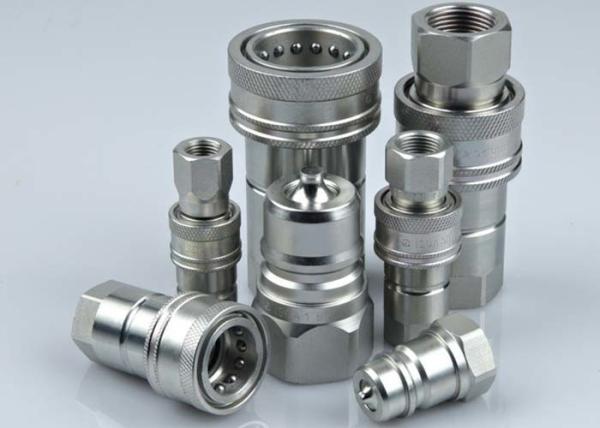 Carbon Steel Hydraulic Quick Connect Couplings , LSQ-ISOA Hydraulic Quick