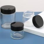 Empty Glass Cosmetic Bottle Packaging 8oz Glass Jars With CRC Lids Children