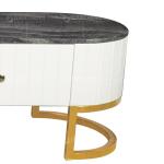 High Gloss Stainless Steel TV Stand With Drawers Mirror Brushed Finish