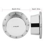 Magnetic Base Stainless Steel Kitchen Timer , Manual Cooking Timer Countdown