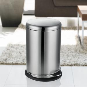 Quality Smudge Resistant 30L Round Stainless Steel Trash Can wholesale