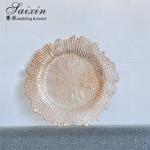 Hot Sale Transparent Acrylic Wedding Charger Plates Table Decoration Wedding