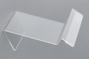 Quality Clear Table Top Acrylic Sign Holder for Display , Shoes Display Holder wholesale