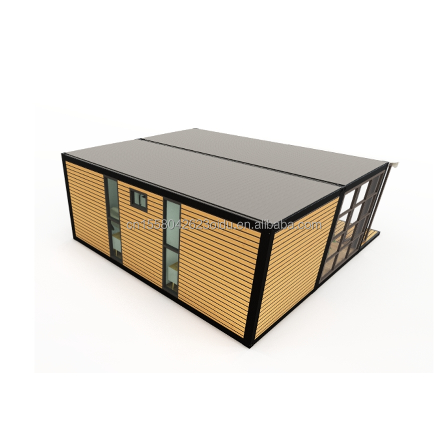 Galvanized Steel Square Tubes Main Structure Used for Prefabricated Modular Flat Pack Shipping Container Office Building