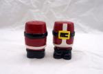 Dolomite Santa Salt And Pepper Shakers / Christmas Salt And Pepper Shakers Set