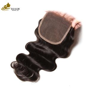 Quality Body Wave Remy Human Hair Lace Closure 10A 4x4 Silk Base wholesale