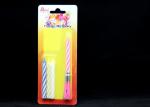 Spiral Core Singing Birthday Candle 4 Pcs Set Paraffin Wax Material Non Toxic