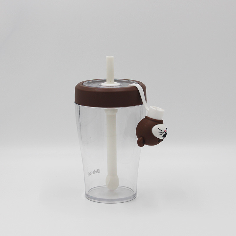FDA BPA Free Reusable Water Bottles Straw Type Custom Logo Color