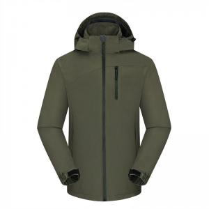 Quality Custom Utility Golf Waterproof Jacket Outwear Coat Waterproof Rain Suits OEM Pockets Black Nylon Softshell Jacket for Men wholesale