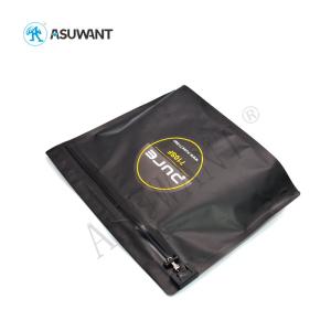 Quality Biodegradable Custom Greaseproof Black Disposable Zipper Packaging Plastic Bag wholesale