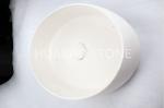 Commercial Cylindrical Stone Sink Basin , Unusual Bathroom Sinks Long Lifetime