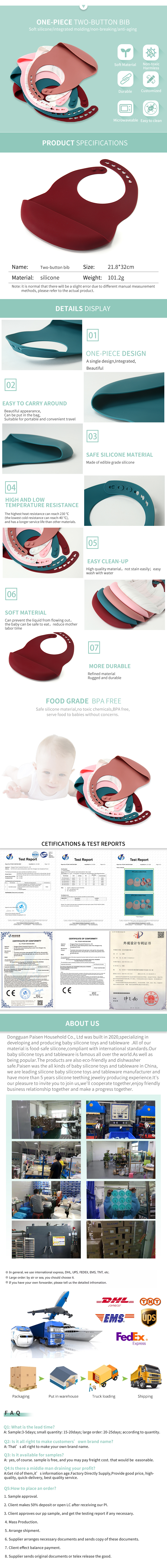 Adjustable Silicone Catcher Bib Safe Soft For Baby Kids Feeding