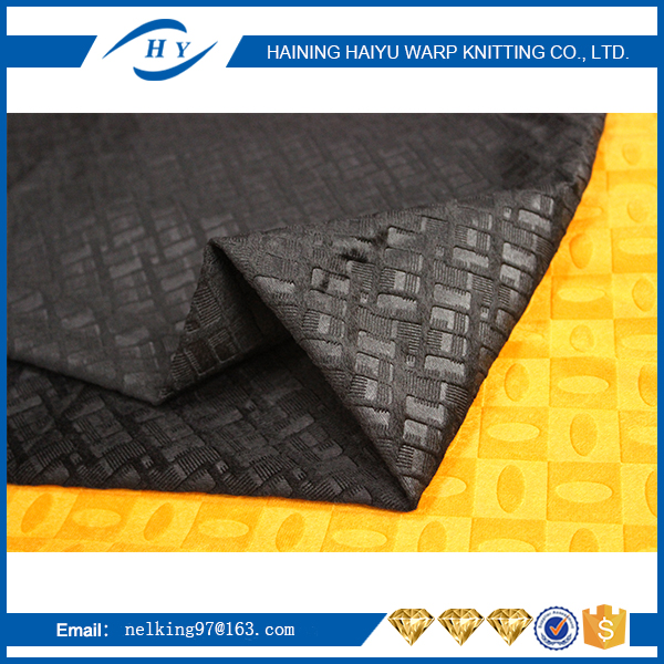 Sofa Fabric Upholstery Fabric 100% Polyester Embossing Fabric With Net/Lines Design
