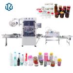 Pet Plastic Glass Bottle Sleeve Labeling Equipment Heat Packing Machine With