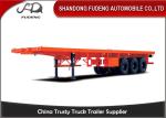 20ft 40ft container flat bed semi trailer, flat pack trailers price