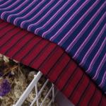 Soft Pure Cotton Plain Weave Striped Material Fabric For Polo Shirt Skin