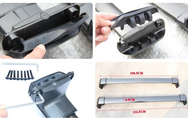 OE Plastic Roof Luggage Racks and Alloy Cross Bars for Honda CR-V 2012 2015 CRV
