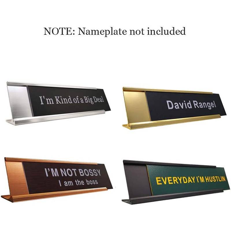 Aluminum Wall Mounted Name Plate Holder