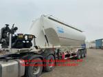 Plastic Granular Transport Semi Trailer 33m3 Middle Density Bulk