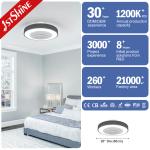 ETL Dimmable 3 Color Bedroom Ceiling Fan Light 20inch