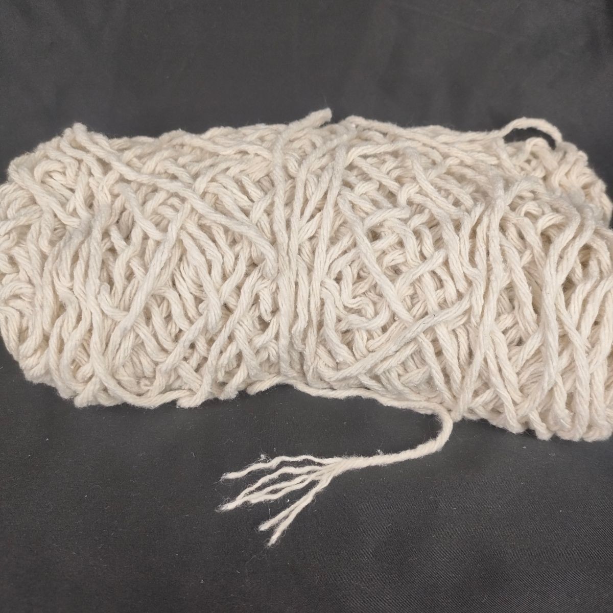 NE1.5/6 White Regenerated Cotton Yarn For Making Mop With High Water Absorption Ability