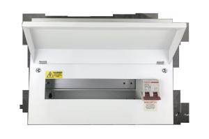 Quality Residential Appliances Consumer Units IP44 4 Module 2 Way With 2P Isolator wholesale