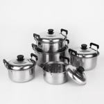 American Style 5 Pcs Kitchen Cookware Set Stainless Steel Nonstick Cooking Pot