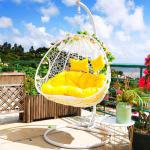 Indoor Balcony Swing Hammock Chair with Die-Cast Aluminum Frame 5-Year Warranty