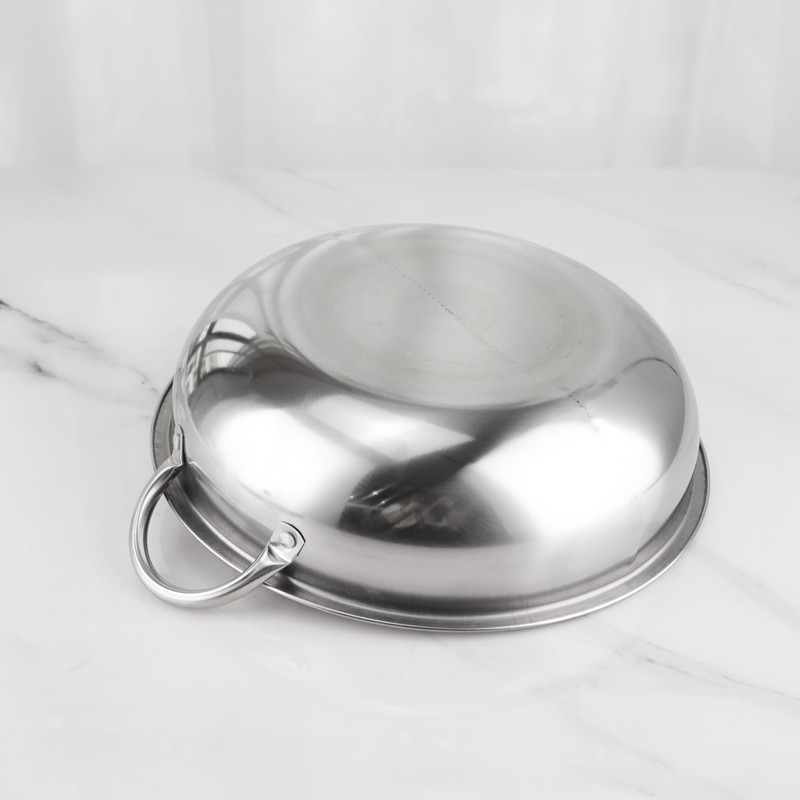 Long Service Life Kitchen Soup Pots Stainless Steel Material With Glass Lid
