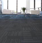 Square Natural Woven Carpetl , 100 Nylon Carpet Tiles PVC Backing