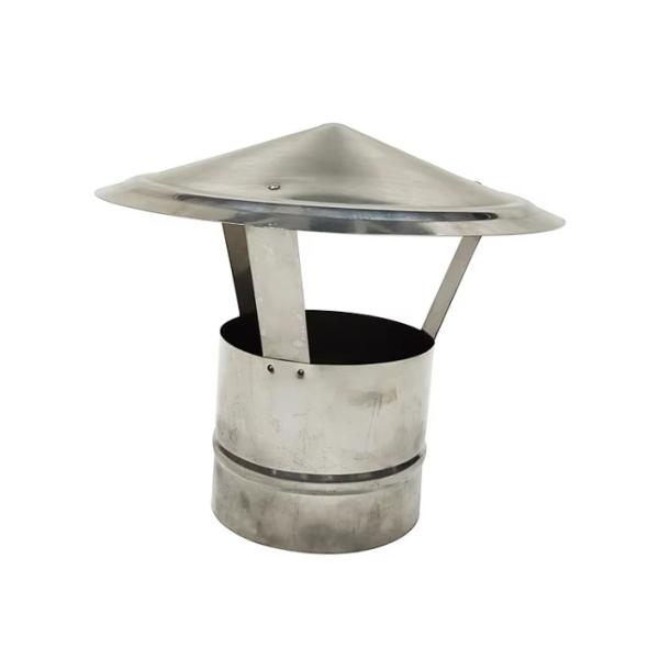 6 Inch Stainless Steel Round Chimney Caps Rainproof Umbrella Cowl For Stove